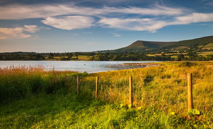 Llangorse Lake and Mynydd Troed